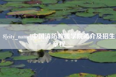 秦皇岛中国消防救援学院简介及招生章程