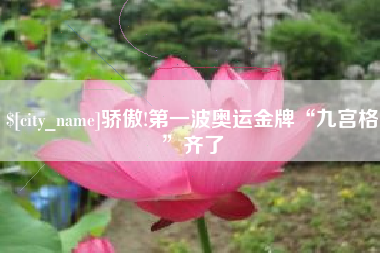 秦皇岛骄傲!第一波奥运金牌“九宫格”齐了