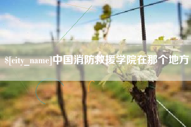 秦皇岛中国消防救援学院在那个地方
