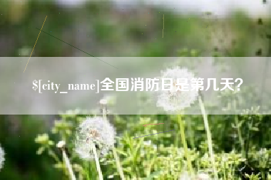 秦皇岛全国消防日是第几天？