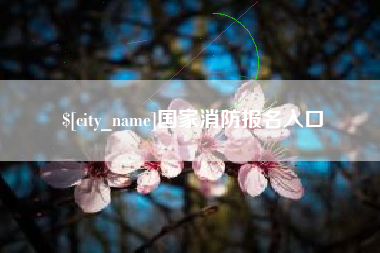 秦皇岛国家消防报名入口