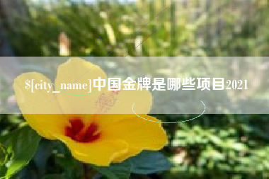 秦皇岛中国金牌是哪些项目2021