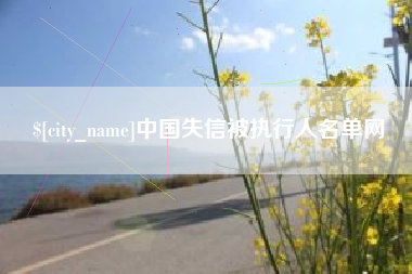 秦皇岛中国失信被执行人名单网