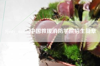秦皇岛中国救援消防学院招生简章