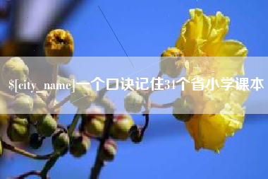 秦皇岛一个口诀记住34个省小学课本