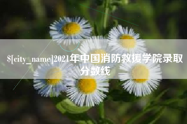 秦皇岛2021年中国消防救援学院录取分数线