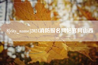 秦皇岛2024消防报名网站官网山西