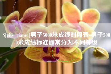 秦皇岛男子5000米成绩对照表-男子5000米成绩标准通常分为不同等级