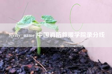 秦皇岛中国消防救援学院录分线