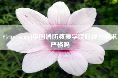秦皇岛中国消防救援学院对视力要求严格吗