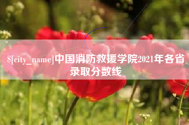 秦皇岛中国消防救援学院2021年各省录取分数线
