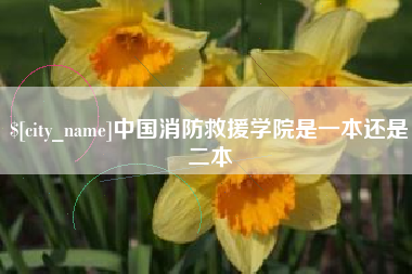 秦皇岛中国消防救援学院是一本还是二本