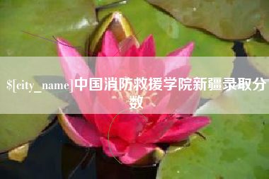 秦皇岛中国消防救援学院新疆录取分数