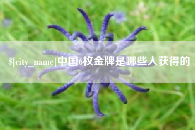 秦皇岛中国6枚金牌是哪些人获得的