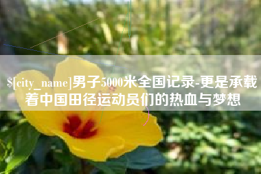 秦皇岛男子5000米全国记录-更是承载着中国田径运动员们的热血与梦想