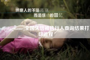 秦皇岛全国失信被执行人查询结果打印流程