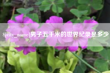秦皇岛男子五千米的世界纪录是多少