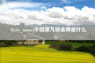秦皇岛中国第九块金牌是什么