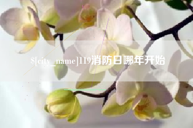 秦皇岛119消防日哪年开始