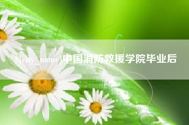 秦皇岛中国消防救援学院毕业后