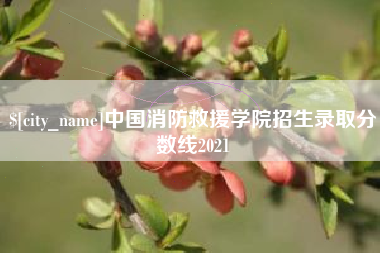 秦皇岛中国消防救援学院招生录取分数线2021