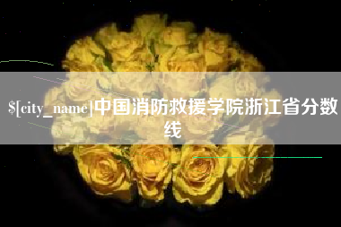秦皇岛中国消防救援学院浙江省分数线