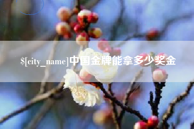 秦皇岛中国金牌能拿多少奖金