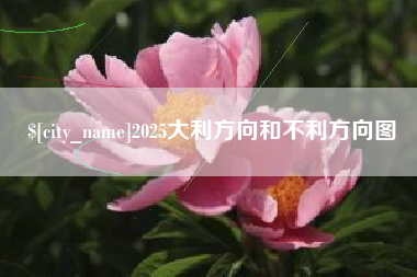 秦皇岛2025大利方向和不利方向图