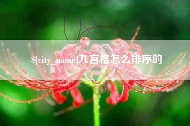 秦皇岛九宫格怎么排序的