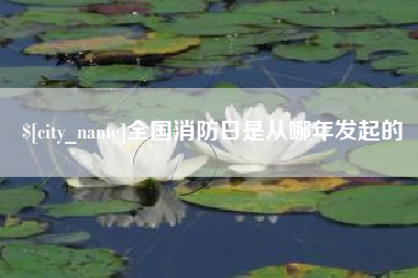 秦皇岛全国消防日是从哪年发起的