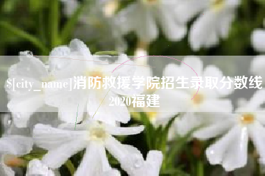 秦皇岛消防救援学院招生录取分数线2020福建
