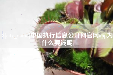 秦皇岛中国执行信息公开网官网app为什么要钱呢