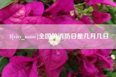 秦皇岛全国的消防日是几月几日