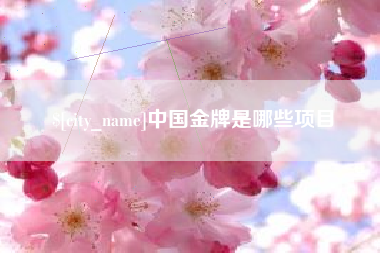 秦皇岛中国金牌是哪些项目
