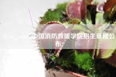 秦皇岛中国消防救援学院招生章程公布!